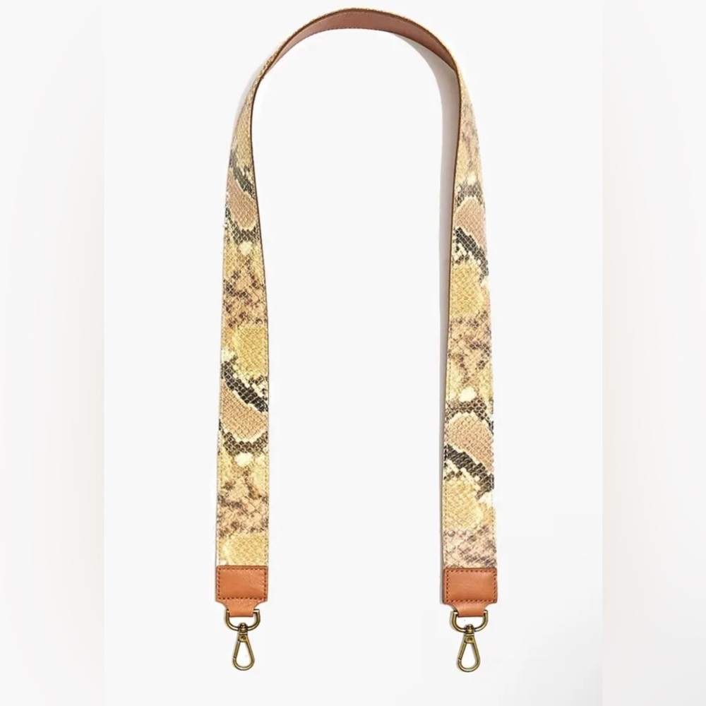 Madewell Snake Skin Leather Detachable Purse Bag Strap